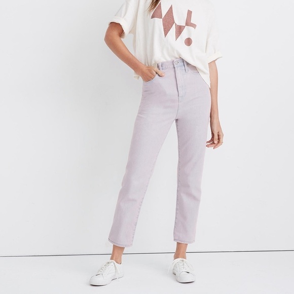 Madewell NWT The Momjean Overdyed Edition in Purple - Picture 1 of 12